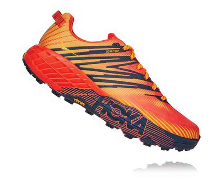 Hoka Australia One One Speedgoat 4 GORE-TEX - Mens Trail Shoes Red - AHBVY-2670